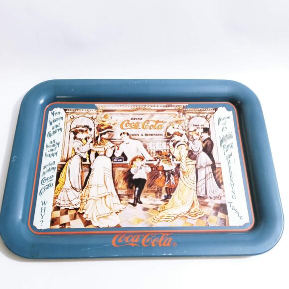 Vintage Coca-Cola Soda Fountain Serving Tray Victorian Soda Shop - Picture 1 of 5
